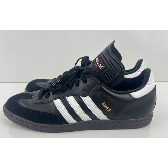Adidas Samba Classic Men's Size 12 US 034563 Black Leather Athletic Shoes - Picture 2 of 10
